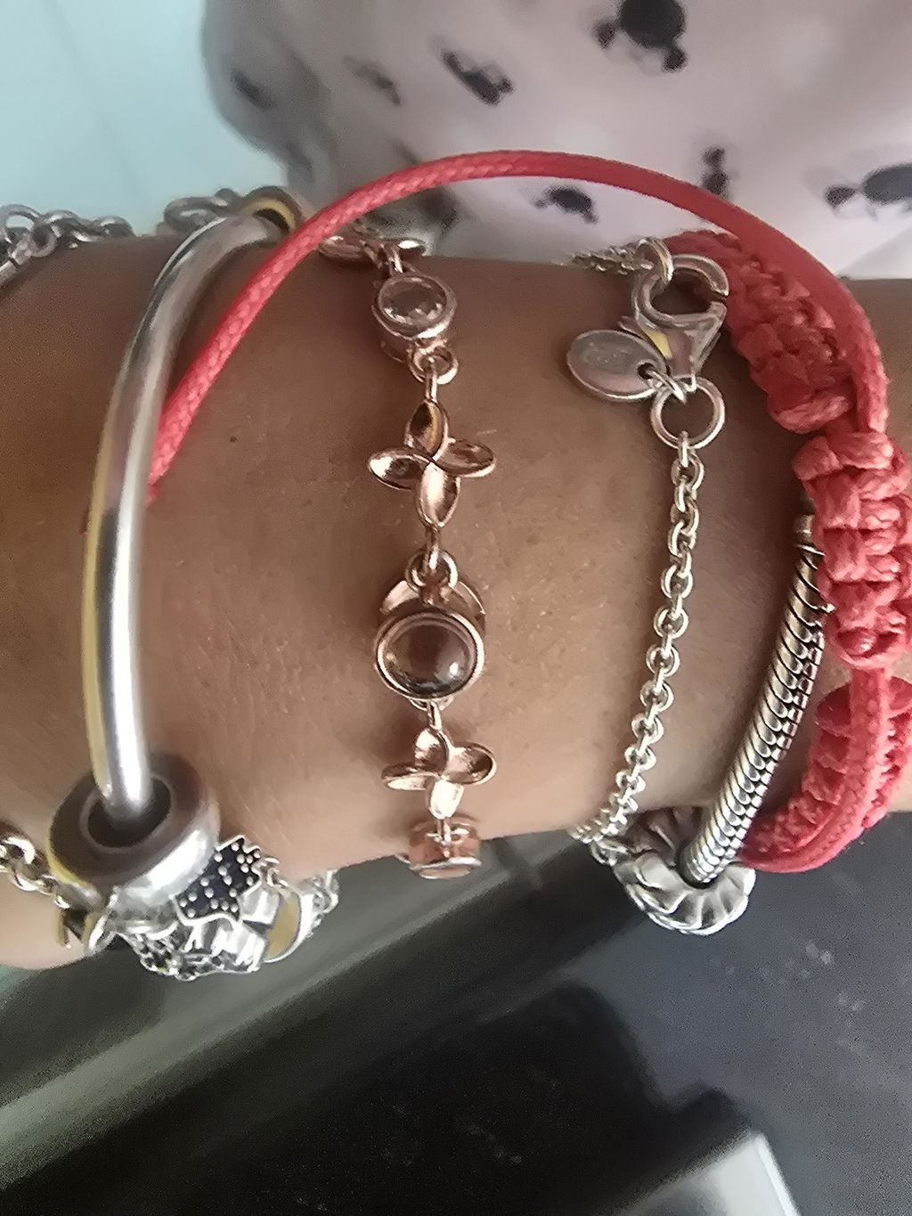 Pulsera Trébol de Luz con Foto Personalizada