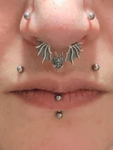Glitched Bat septum ring