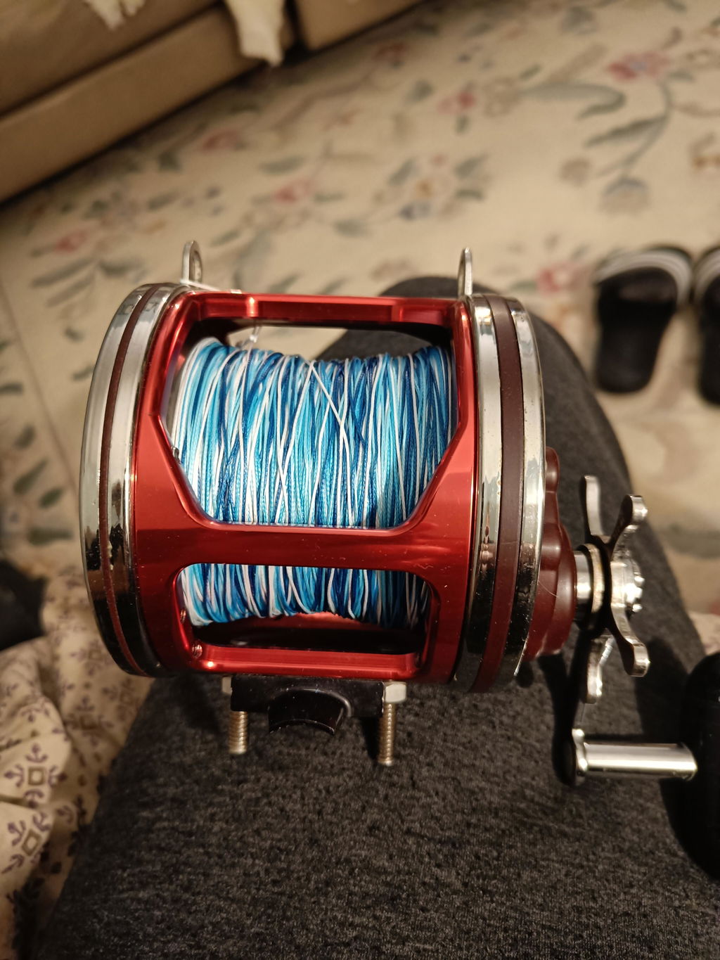 Reaction Tackle X8 Braided Fishing Line - Blue Camo 8 Strand
