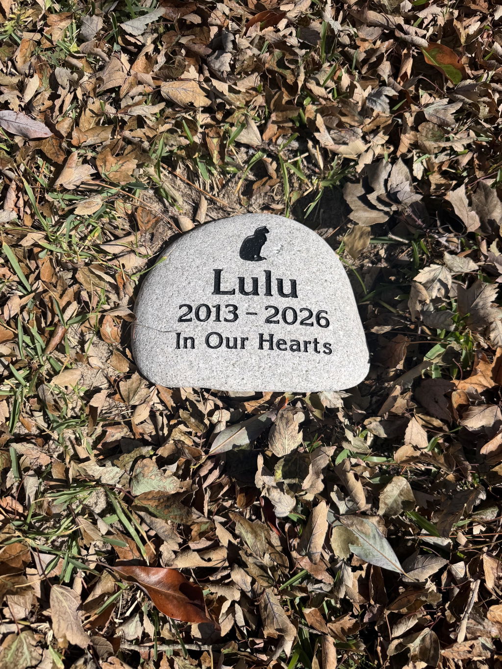 Large Pet Stone Memorial