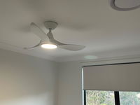 EGLO Noosa White Ceiling Fan With Light