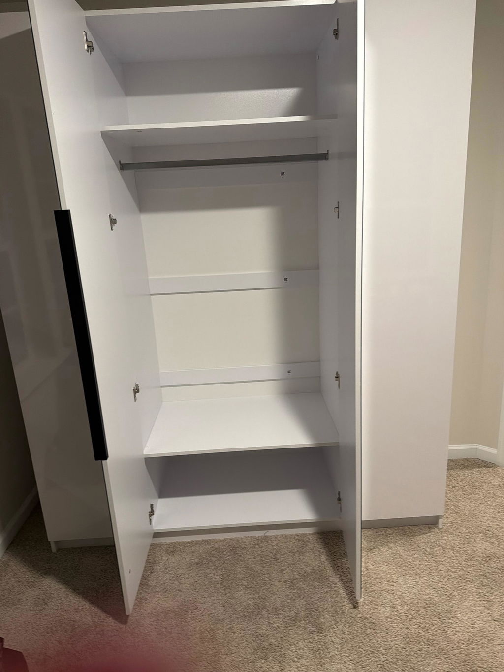Paris Modern Closet in 63" & 71", Mirror & Mirrorless NEW