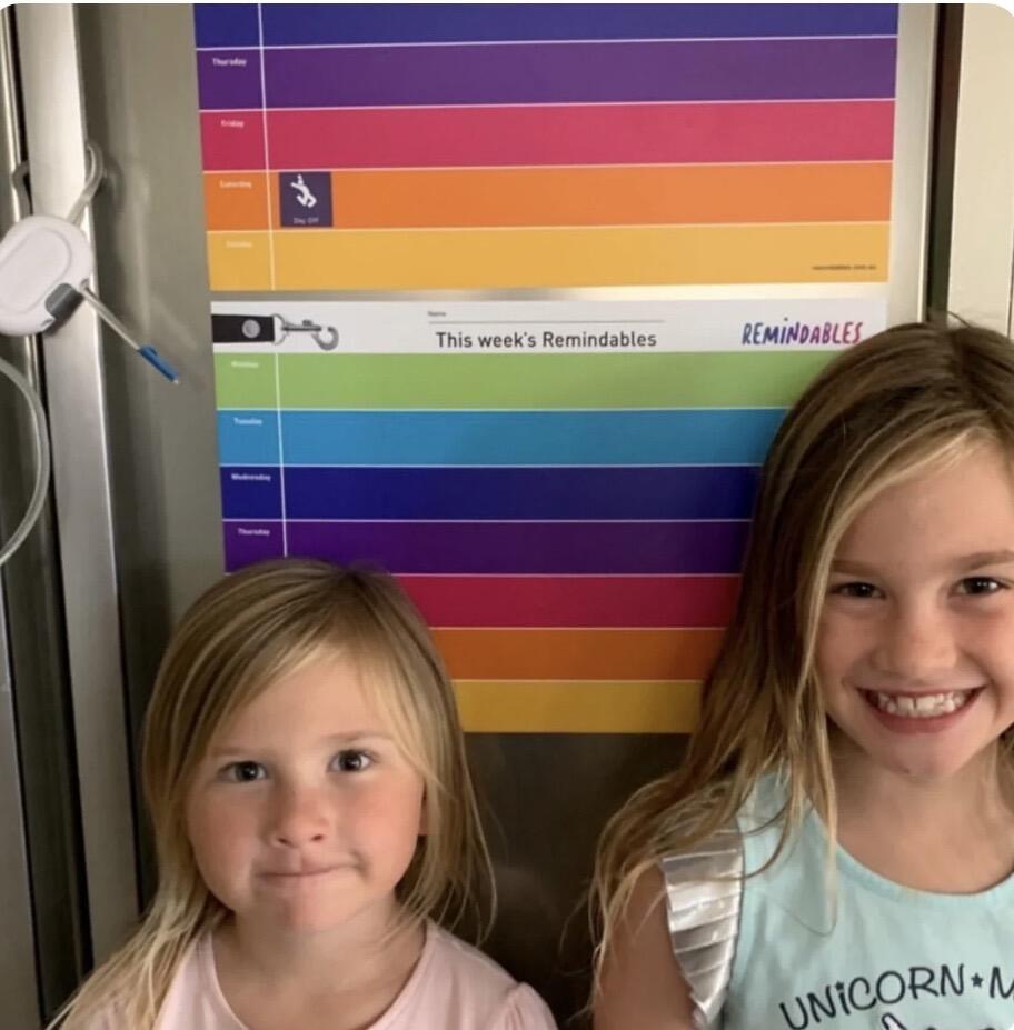 Magnetic Planner for School Kids (60 Tiles+Chart)