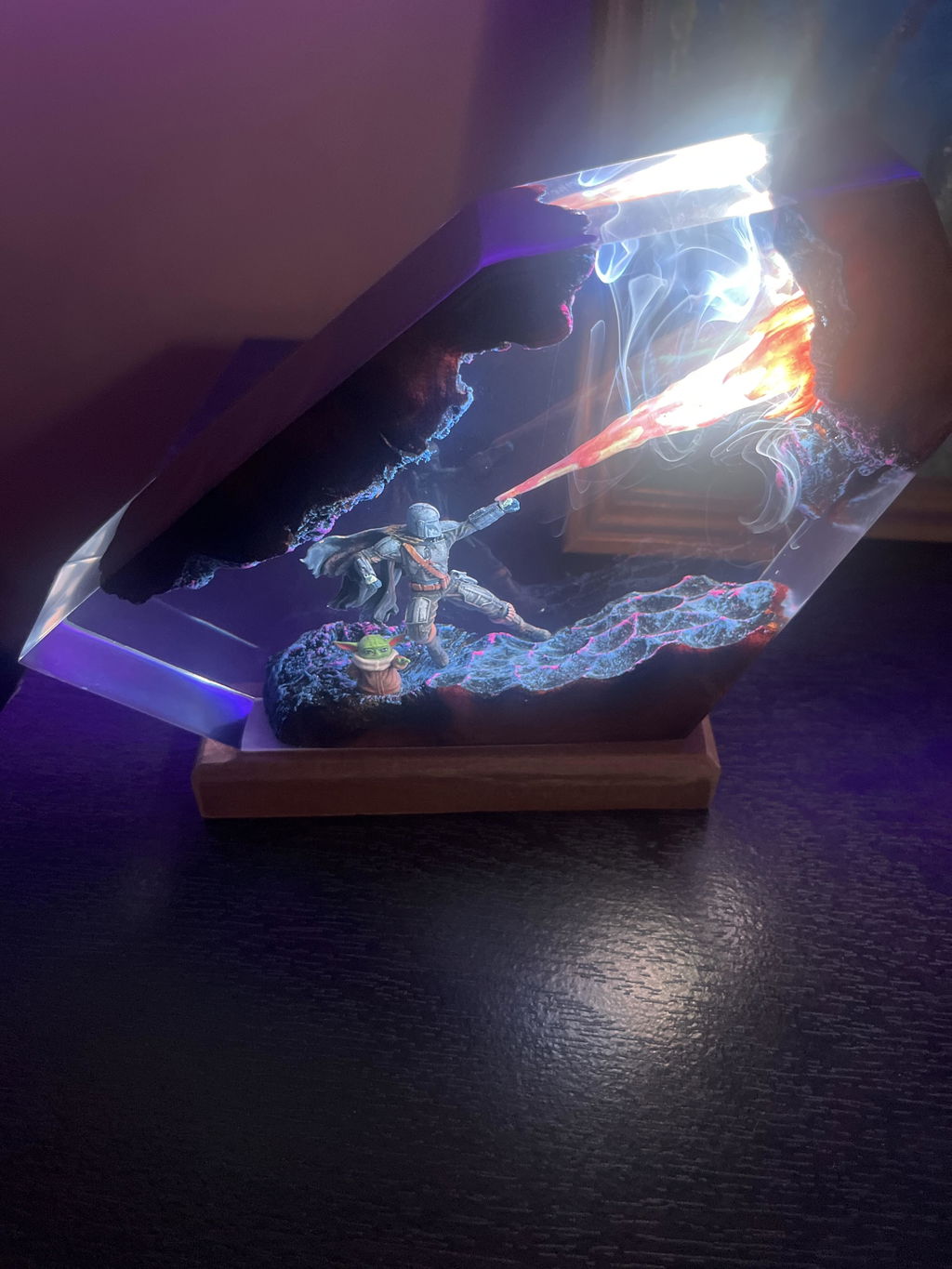 The Mandalorian Resin Lamp