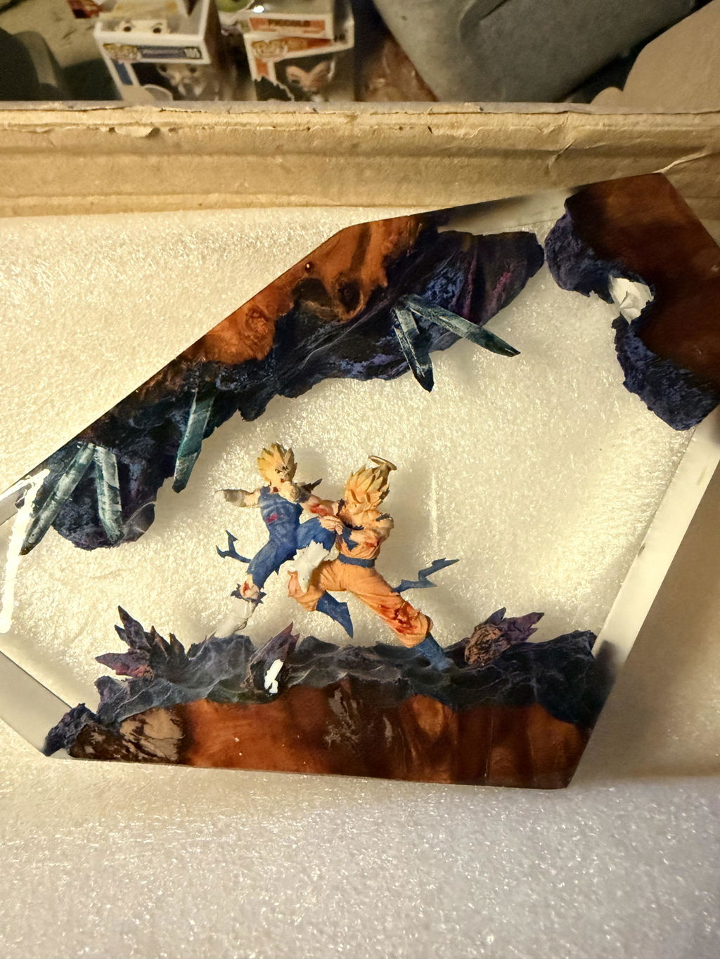 Goku vs Vegeta Resin Lamp V1