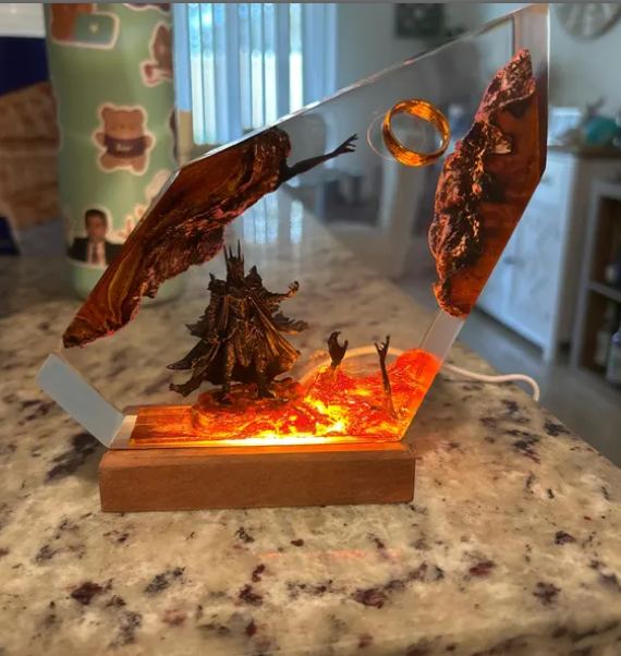 Sauron Lava LOTR Resin Lamp
