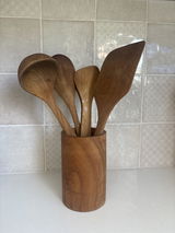 Teak Utensil Set