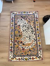 Handmade Cheetah Wool Rug – Modern Twist on Classic Animal Print