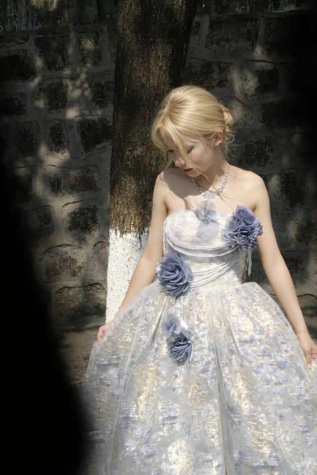 Dreamy Princess Floral Tulle Prom Dress