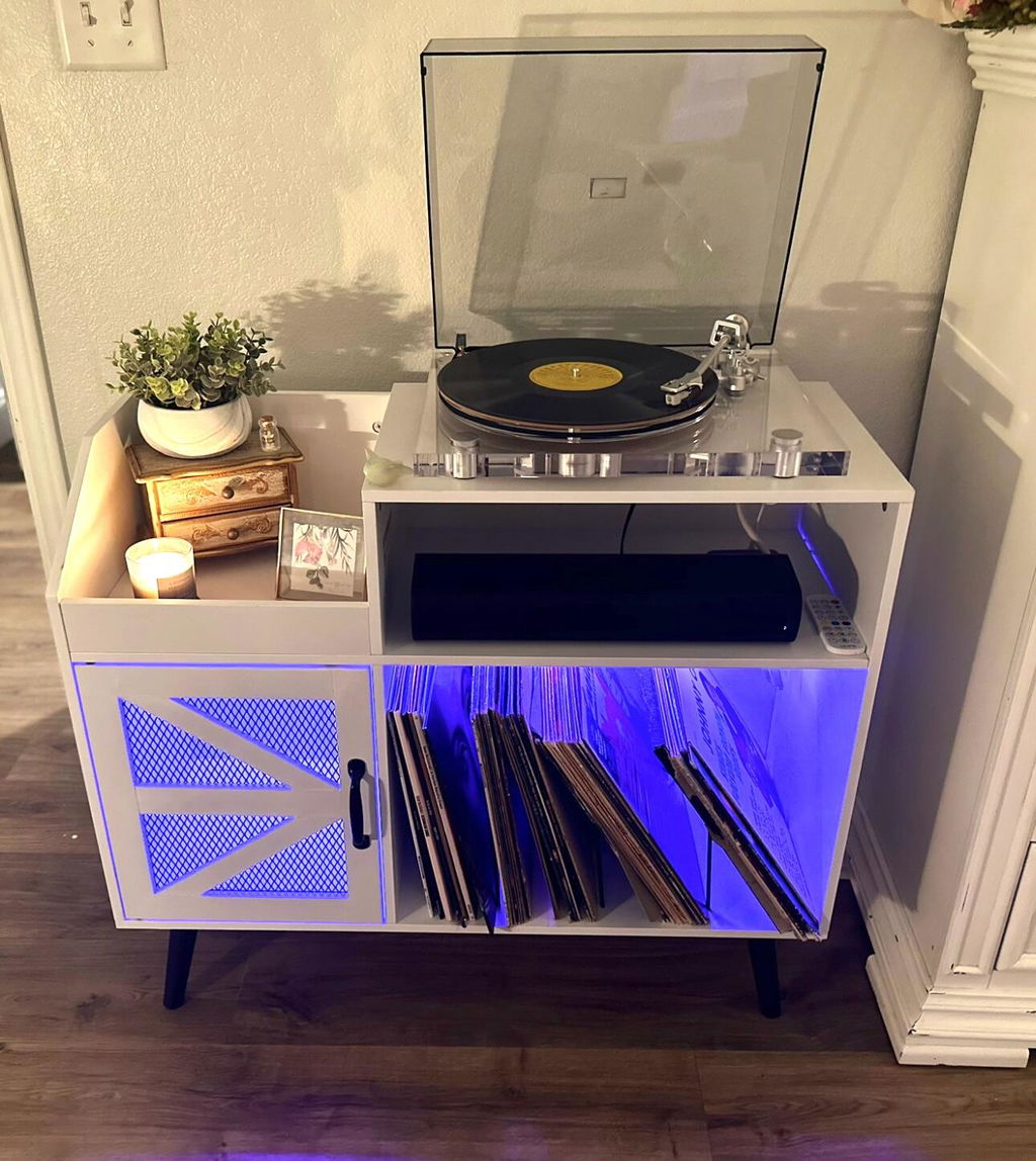 High Fidelity Transparent Vinyl Turntable with Bluetooth Output ICE1-V2