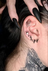 Spider Web Earring Gothic Jewelry