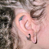 Goth Arch Hidden Helix Earring