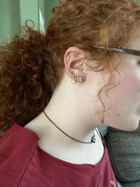 Goth Hidden Helix Earring - CRT021 B