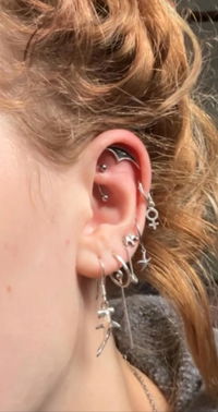 Goth Arch Hidden Helix Earring