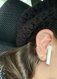 Spider Web Helix Earring
