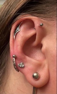 Goth Arch Hidden Helix Earring