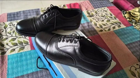 Genuine Leather Oxford Shoes Lace Up