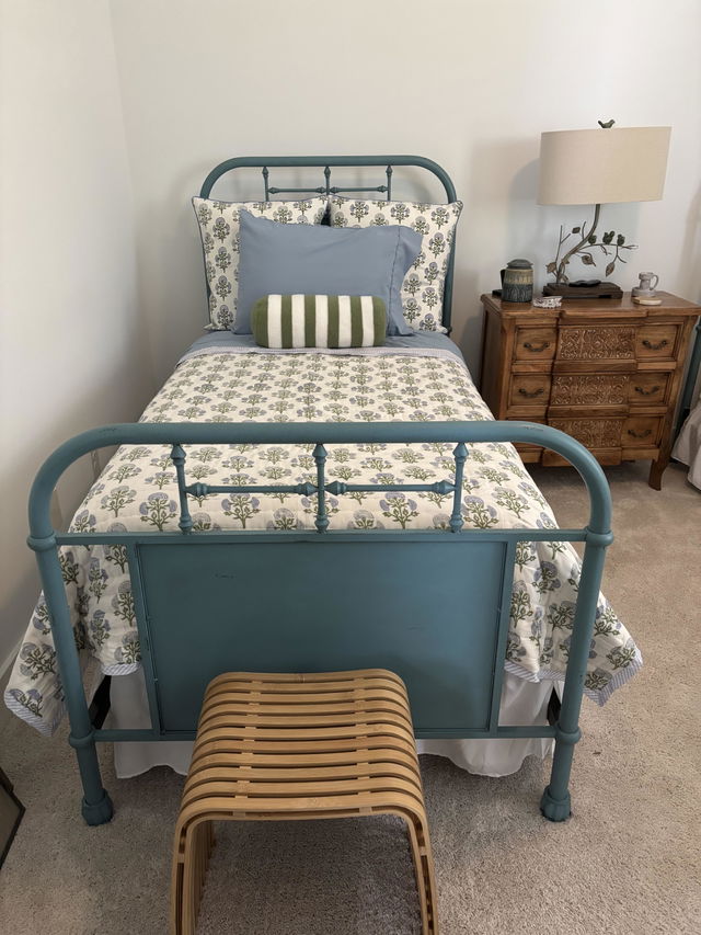 Customer photo of the Mughal Buta Blue Quilt
