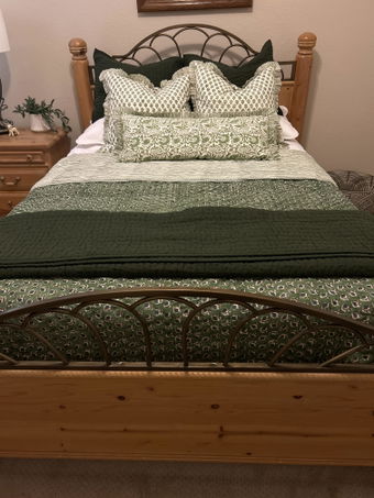 Customer photo of the Basil Green Quilt