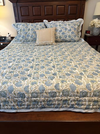 Customer photo of the Asparagus Green Quilt