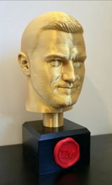 Buyer photo of Personalised Gold Bust Trophy