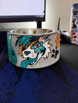 Buyer photo of Personalised Graffiti Pet Bowl