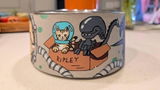 Buyer photo of Personalised Graffiti Pet Bowl