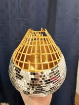 Buyer photo of Gold Teardrop Mirror Mosaic Vase