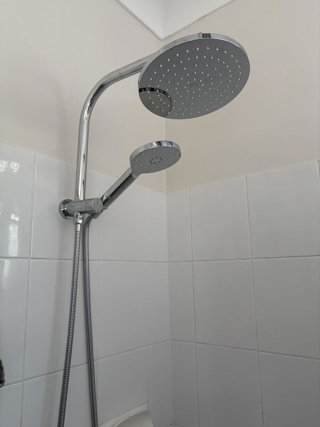 9'' Rain Shower Head Set Handheld Round High Pressure Black