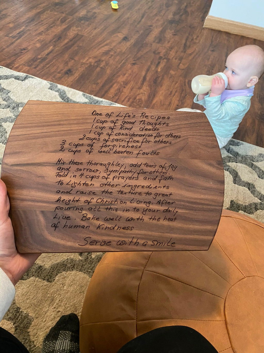 Handwritten Recipe Cutting Board