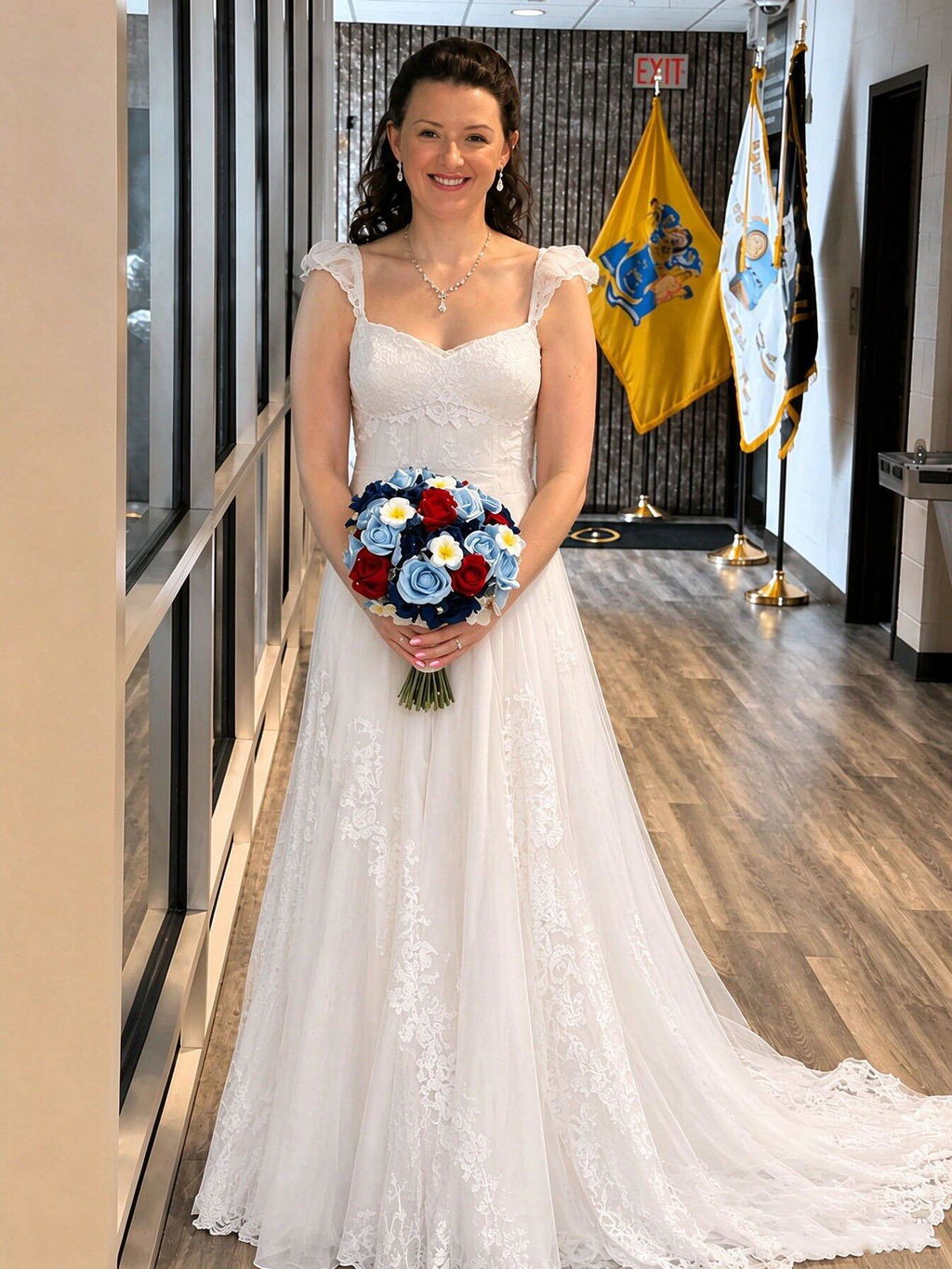 Fancy Romantic Sweetheart Sleeveless Chiffon Wedding Dresses,WD0668