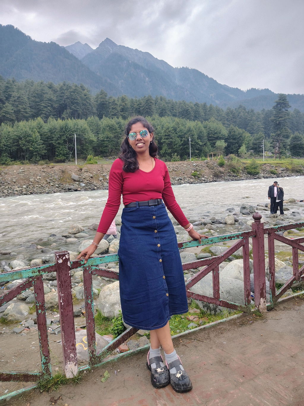 Dark Blue Denim Skirt