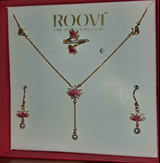 Roovi Lotus Glow Pure 925 Silver Necklace for Women