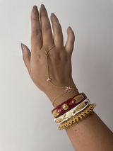 Roovi Lotus Glam Handchain in Pure 925 Sterling Silver (1 Pc)