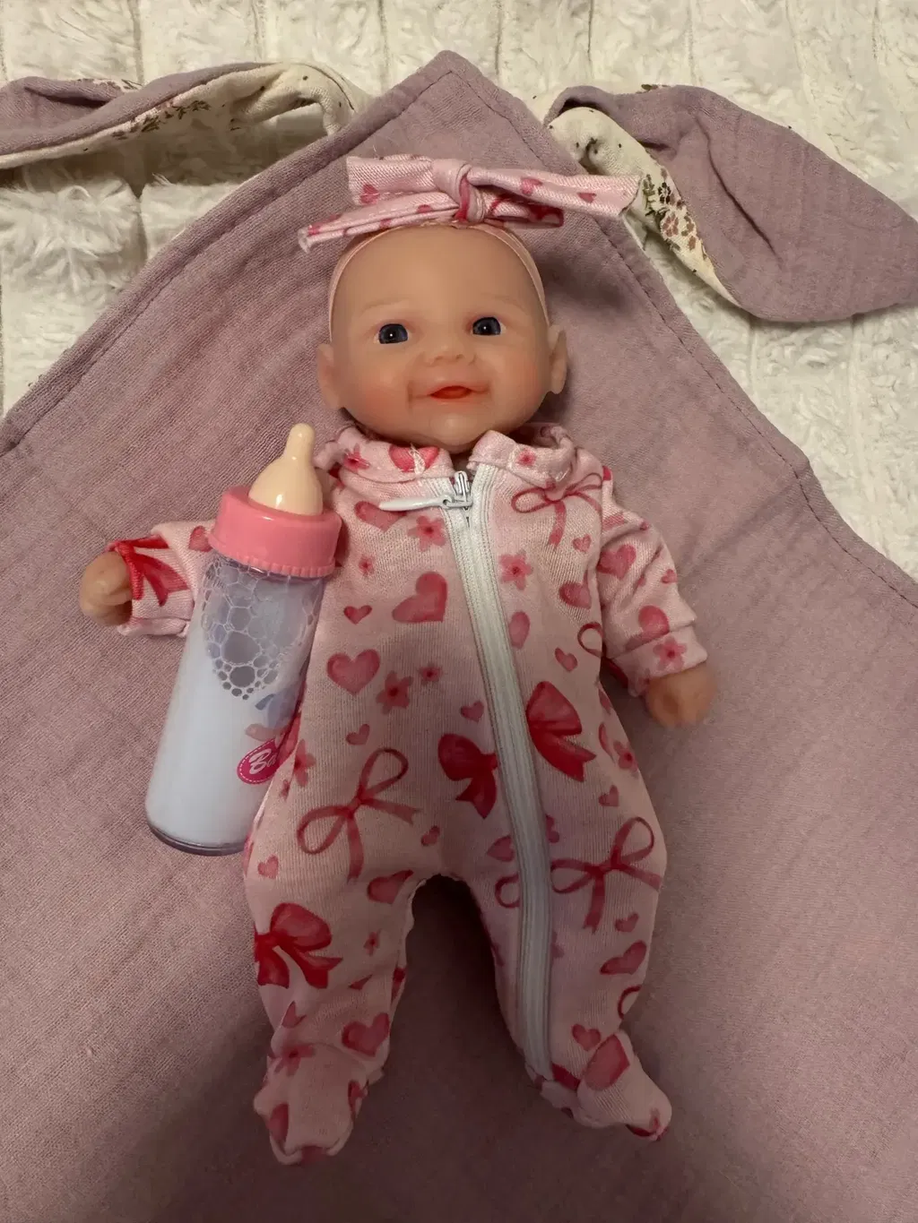 Mini bambole reborn in silicone da 20cm con occhi aperti gemelle Bettie e Vivienne