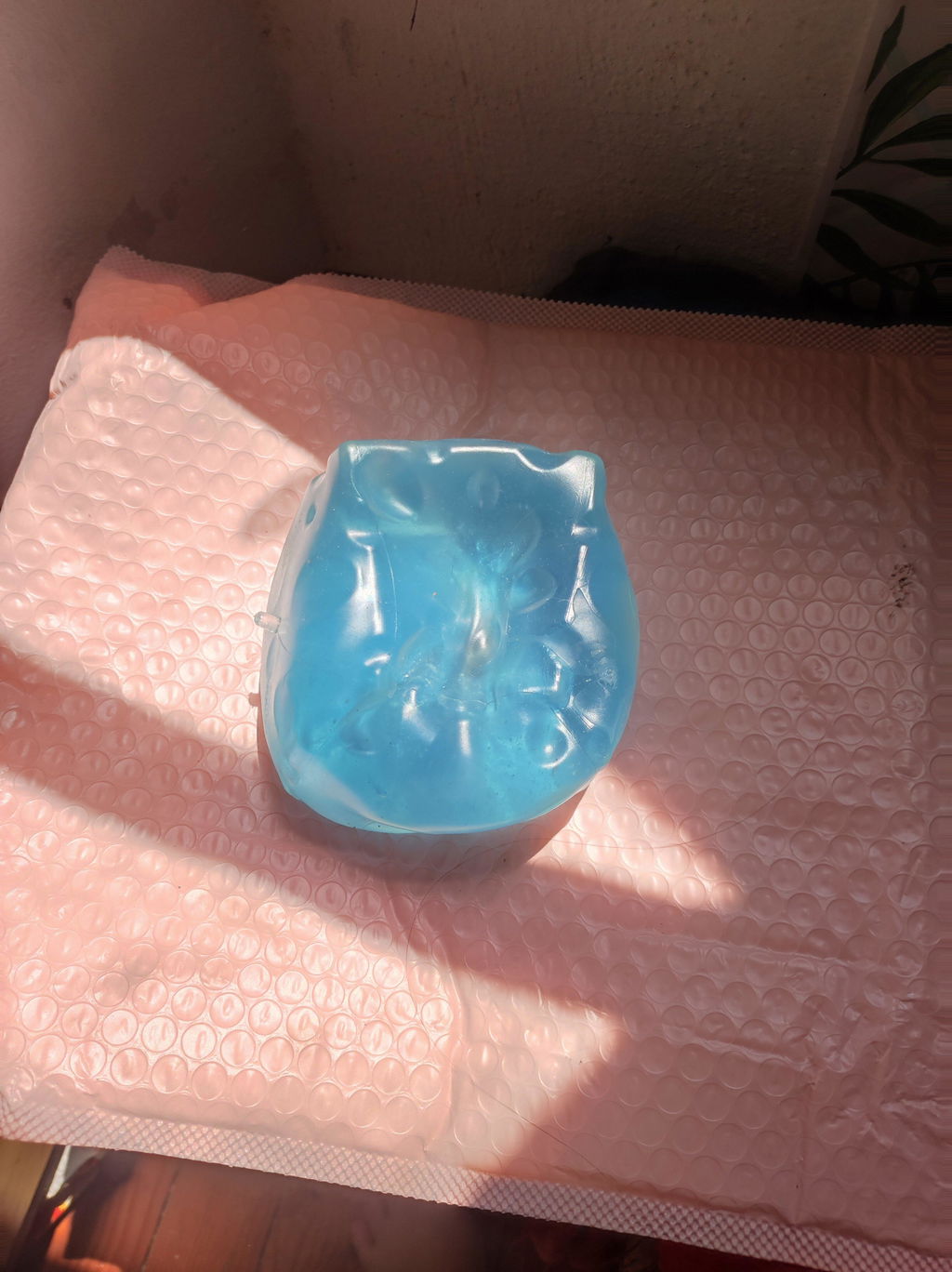 Blue cheese block ruirui squishy toy