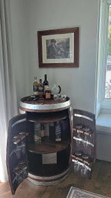 Wine Barrel Bar – Handmade from Reclaimed Wine Barrels
