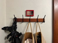 Coat & hat rack - SAPELE (55cm - 21.65)