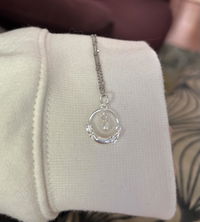 Bunny in Orbit Pendant - Sterling Silver