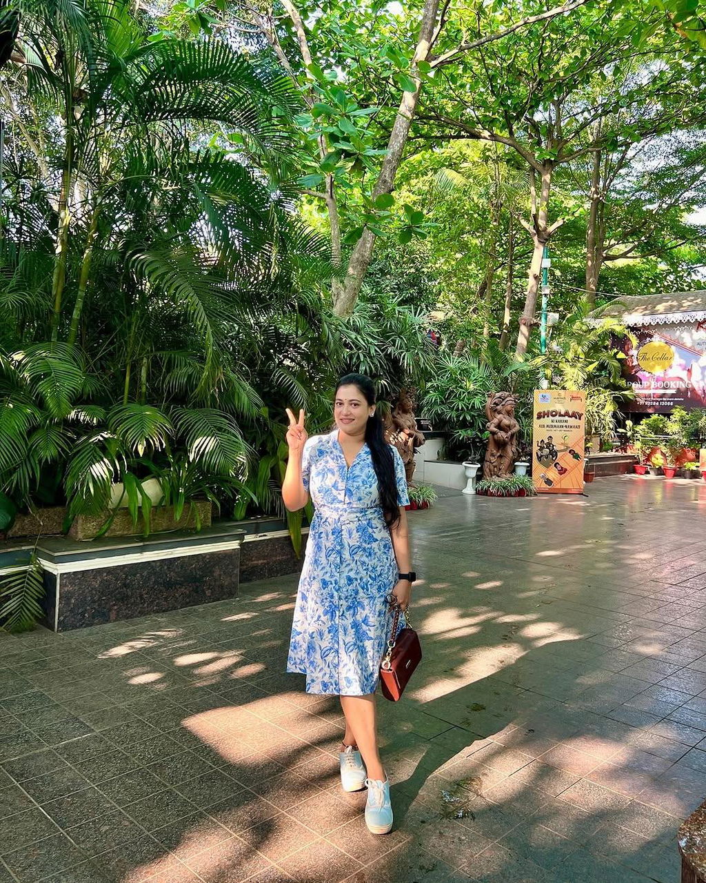 Pinnaca Floral Shirt Dress - Blue