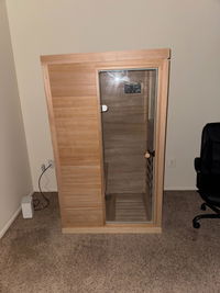 Purity-909MH 1 Person Side Door Far Infrared Sauna | Thicker Wall + Red Light