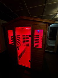 Garner-904VSN 4 Person Outdoor Far Infrared Sauna (Larger + Red Light Therapy)