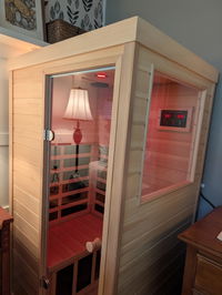 Purity-909MH 1-Person Side Door Far Infrared Sauna | Thicker Wall + Red Light