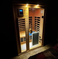Maxwell-902BHN 2-Person Ultra-Low EMF Far Infrared Sauna with Red Light Therapy