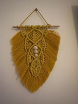 Macrame Leaf Wall Hanging – Handmade Boho Wall Decor