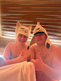 Sauna Hat ‘Sauna Boss’ 100% Wool