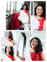 अतरंगी Saree - Red Elegance