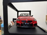 2024 BMW M2 Performance Red 1:18 Solido Licensed Diecast Scale Model Car Collectible