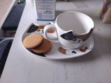 Scandi Playful Kitten Saucer Set