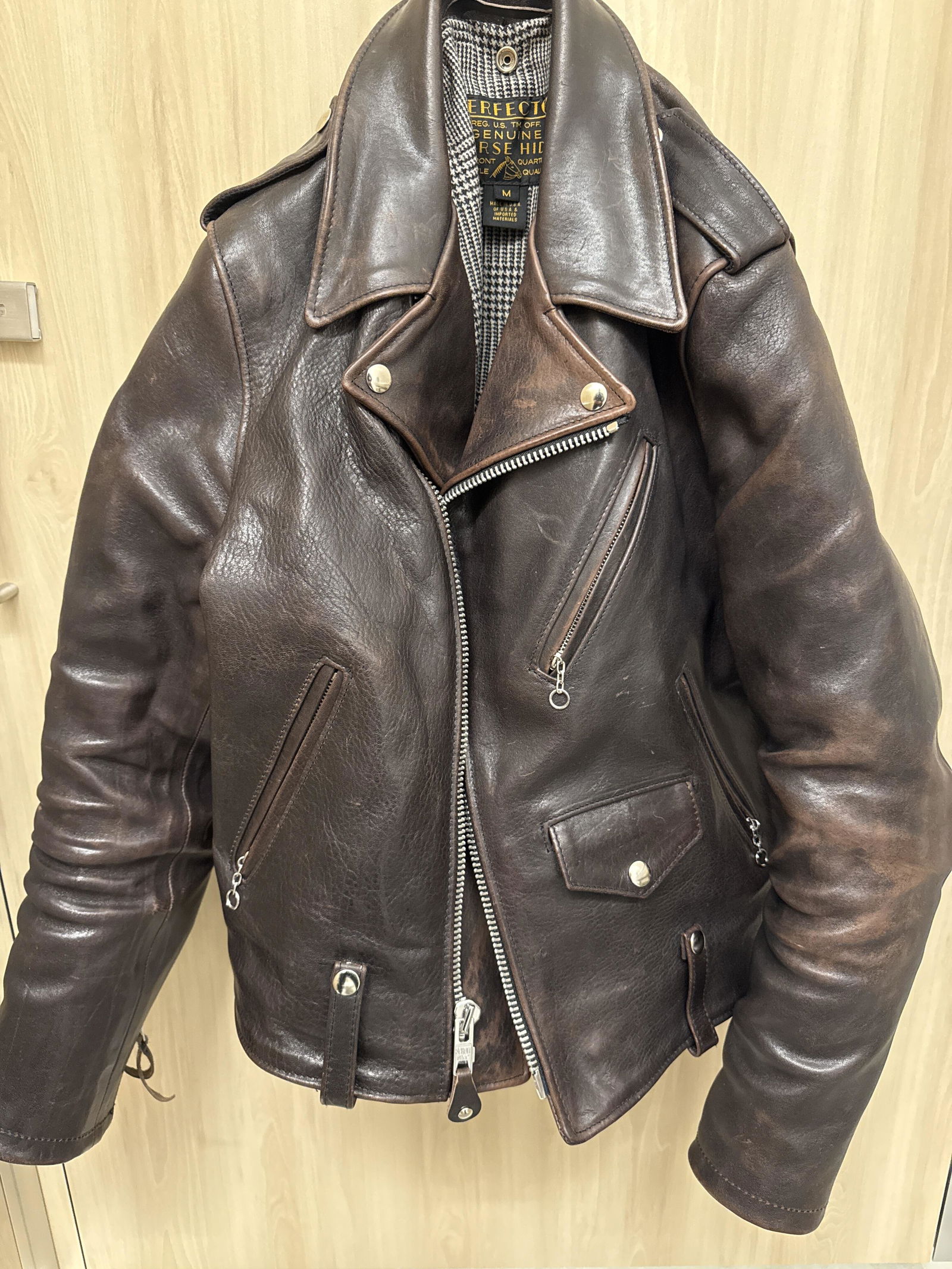 P125H | Laced Horween Horsehide Perfecto® Motorcycle Jacket